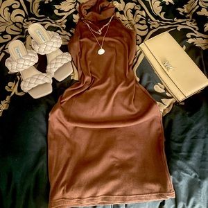 Super cute brown turtle neck dress **accepting offered